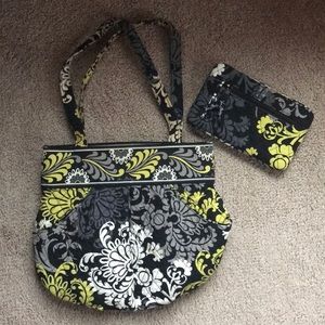Vera Bradley shoulder bag and wallet in “Baroque”